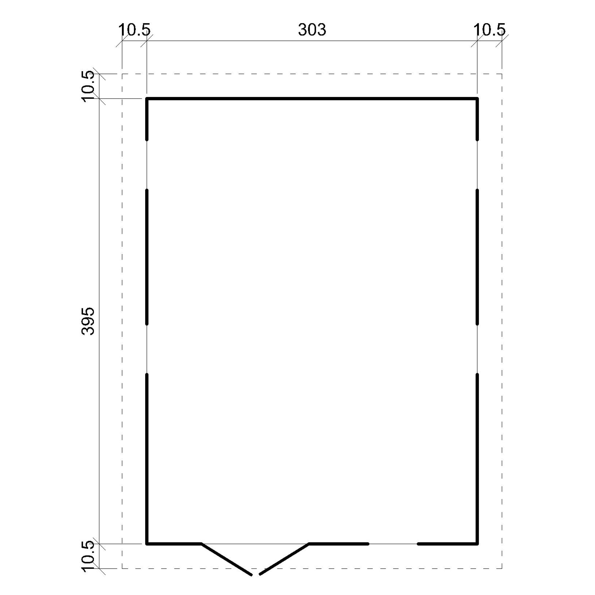 Gartenhaus Holz MIT IMPRÄGNIERTEM Boden - Geräteschuppen mit Fenstern - H226x418x320 cm/12 m² Naturholz-Shiplap-Schuppen - Gerätehaus - Fahrradschuppen - TIMBELA M336+336G