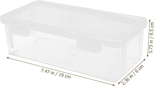 Miniatura 2 de LIFKOME Caja de almacenamiento de pan de plástico con tapa hermética para mantener el sabor y la frescura hermética para el mostrador de la cocina