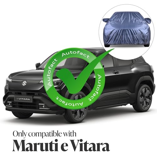 Image of Autofact Premium Car Cover for E Vitara 2026 | All Weather Water-Resistant Full Body Car Cover | Light-Weight Triple-Stitched Outdoor Shield with UV Protection, Dustproof & Heat-Resistant
