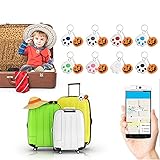 Cat Dog Mini GPS Locator GPS Tracker for Kids, Waterproof Loss Prevention Tracking Devices Safety Keychain (Black#1, 42 40 10mm)