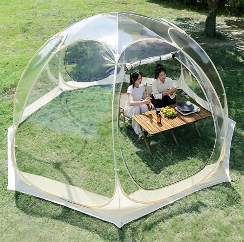 Tenda A Bolle Glamping, Bubble Tent Dome House, 3 M / 3.6m Tenda Campeggio, Può Ospitare 2-5...