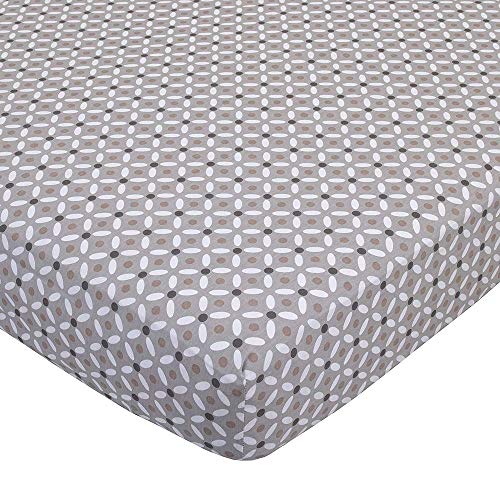 Nojo Play Day Pals Elephant/Bear/Lion/Zebra Animal 4 Piece Nursery Crib Bedding Set, Grey, Tan, Taupe, White #TOP4