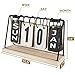 Trycooling Desk Calendar Office Desktop Calendar Wooden Metal Flip Perpetual Calendar 2023 Monthly Weekly Year Planner for Home Decor Standing Vintage Reusable 10.6