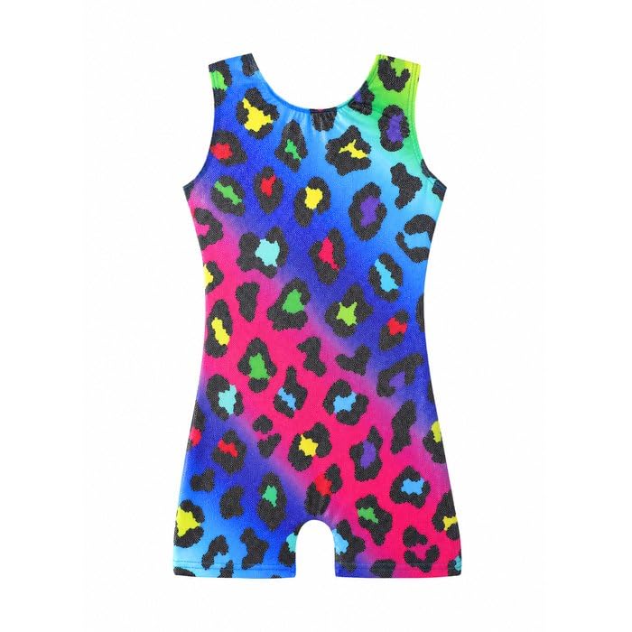 HOZIY Gymnastics Leotards for Girls Unicorn Aurora Rainbow Mermaid Dinosaur Cupcake Sparkle Biketard Toddlers Kids Children