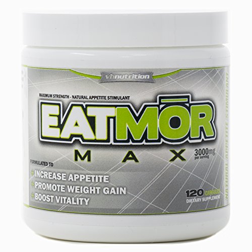 EatmorMAX Appetite Stimulant | Weight Gain Pills for Men & Women | Natural Orxegenic Supplement by VH Nutrition
