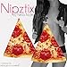 Neva Nude Pizza Slice Nipztix Pasties Nipple Covers for Festivals, Raves, Parties, Lingerie and More, Medical Grade Adhesive, Waterproof and Sweatproof, Made in USA