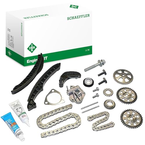 INA 559 0199 50 Steuerkettensatz Steuerkette Kette geräuscharm 86 130 mit Zubehör mit Zahnrädern mit Zubehör mit Zahnrädern Kompatibel mit VW Polo Schrägheck 6R1 6C1 03C109158A 03C109469L 03C109509P