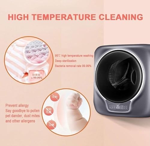 ZYJIX 3kg Mini Washing Machine And Dryer, Wall Mounted Mini Washing Machine,Fully Automatic Washing Machine And Dryer For Bathroom Kitchen - Image 3