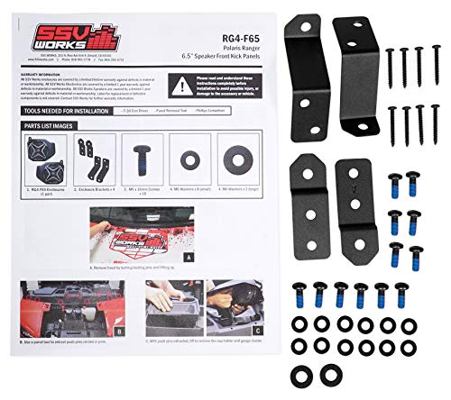 SSV Works Parlantes Frontales 6.5" para Polaris Ranger XP1000 Bundle miniatura 5