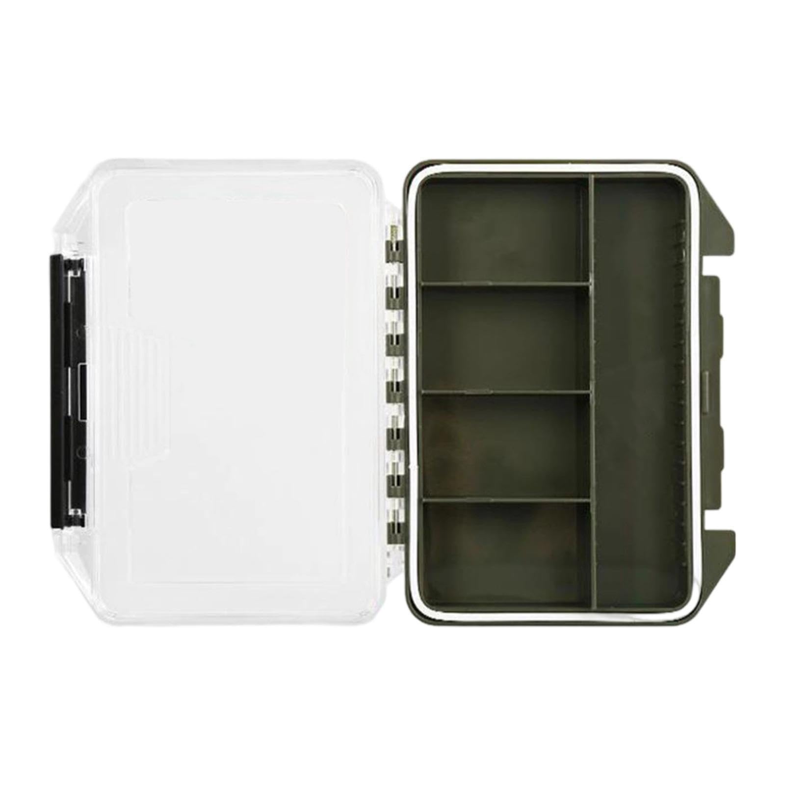 Menolana Fishing Tackle Case Lure Case Holder Protector Hardware Part Dustproof Baits Box, Green