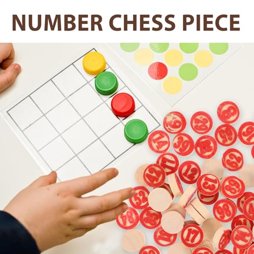 Juego de piezas de ajedrez de madera para reemplazo miniatura 5
