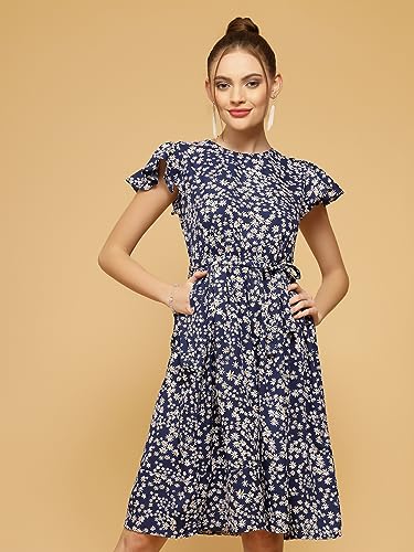 Image of OOMPH! Women's Fit and Flare Knee Length Dress