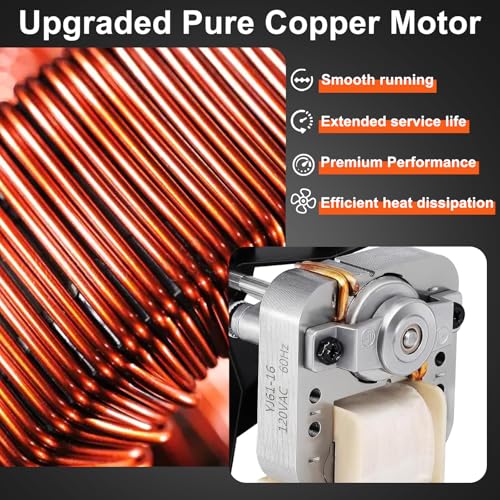 Image of 688-K /688-J 50CFM Fan, S97012026 Replacement Motor for Nutone Broan 688-K, 688-J, 688-H, 688-G, 663-H, 688K, 688J, 688H, 688G, 663H, 663G, Bathroom Exhaust Fan Motor 696N-R02 B Unit, 695-R03 B Unit.