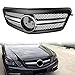 Piaobaige Griglia radiatore Sport griglia Nera Anteriore, per Mercedes Benz Classe E W212 S212 2010 2011 2012 2013 plastica ABS