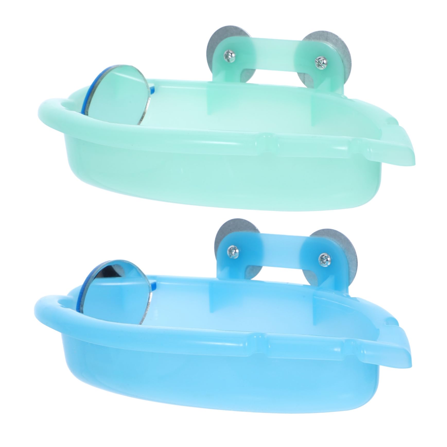 BESPORTBLE 2 Pack Parakeet Set Safe Plastic Parrot Bath Box for Inside Cage Bird Bathtub Bowl for Parrots Conures