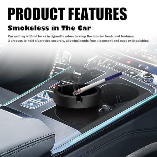 2PCS Smokeless Car Ashtray Set