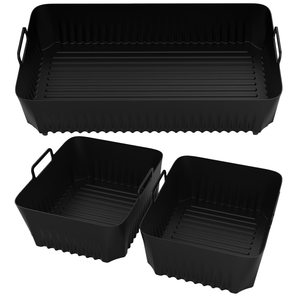 Riutilizzabile Air Fryer Fodere in silicone Antiaderente Riutilizzabile Airfryer Pot Sostituzione Facile pulizia Airfryer Pentola in silicone Teglia for alimenti for Air Fryer AF500