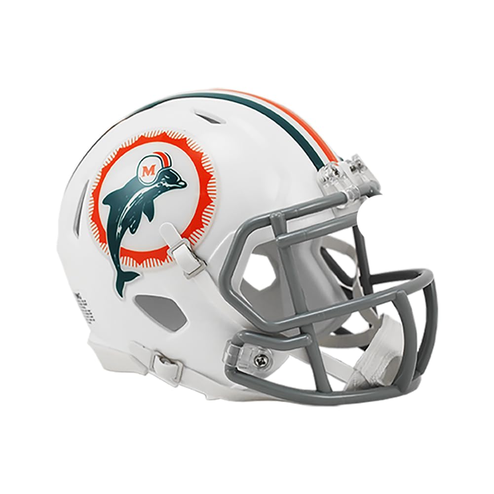 Riddell Mini casco de fútbol americano NFL Speed Miami Dolphins 1972