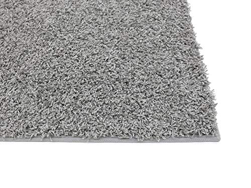 HEVO® Fiji Paspelteppich in Farbe Grau - EIN edler Pasperlierter Teppich in 200x300 cm