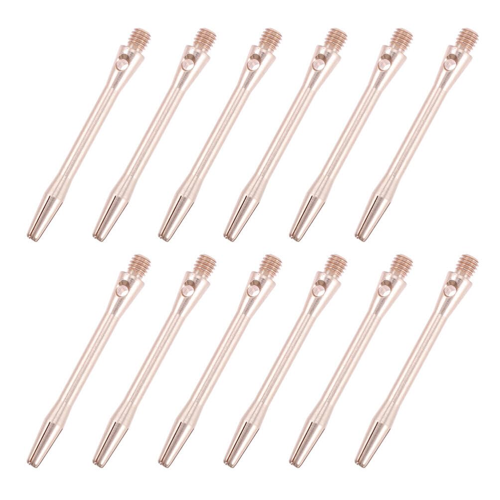 Sosoport Aluminum Shafts 12pcs Replacement Shafts for Steel Tip and Flights Kit