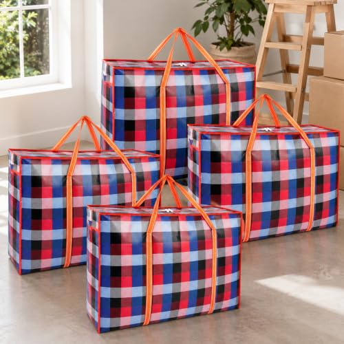 Image of Storite 4 Pack 152L Printed Plastic Heavy Duty Jumbo Underbed Storage Bag