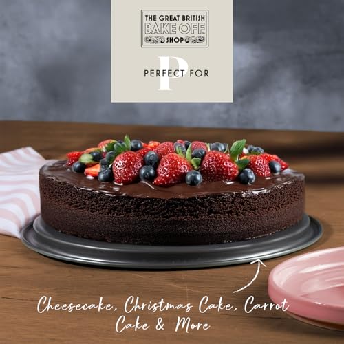 The Great British Bake Off Springform Cake Tin for Baking, Cheesecake Tin, Large Round Spring Form Pan, Non Stick Coated Carbon Steel in Duck Egg Blue, Loose Base, 26cm x 7cm - Image 4