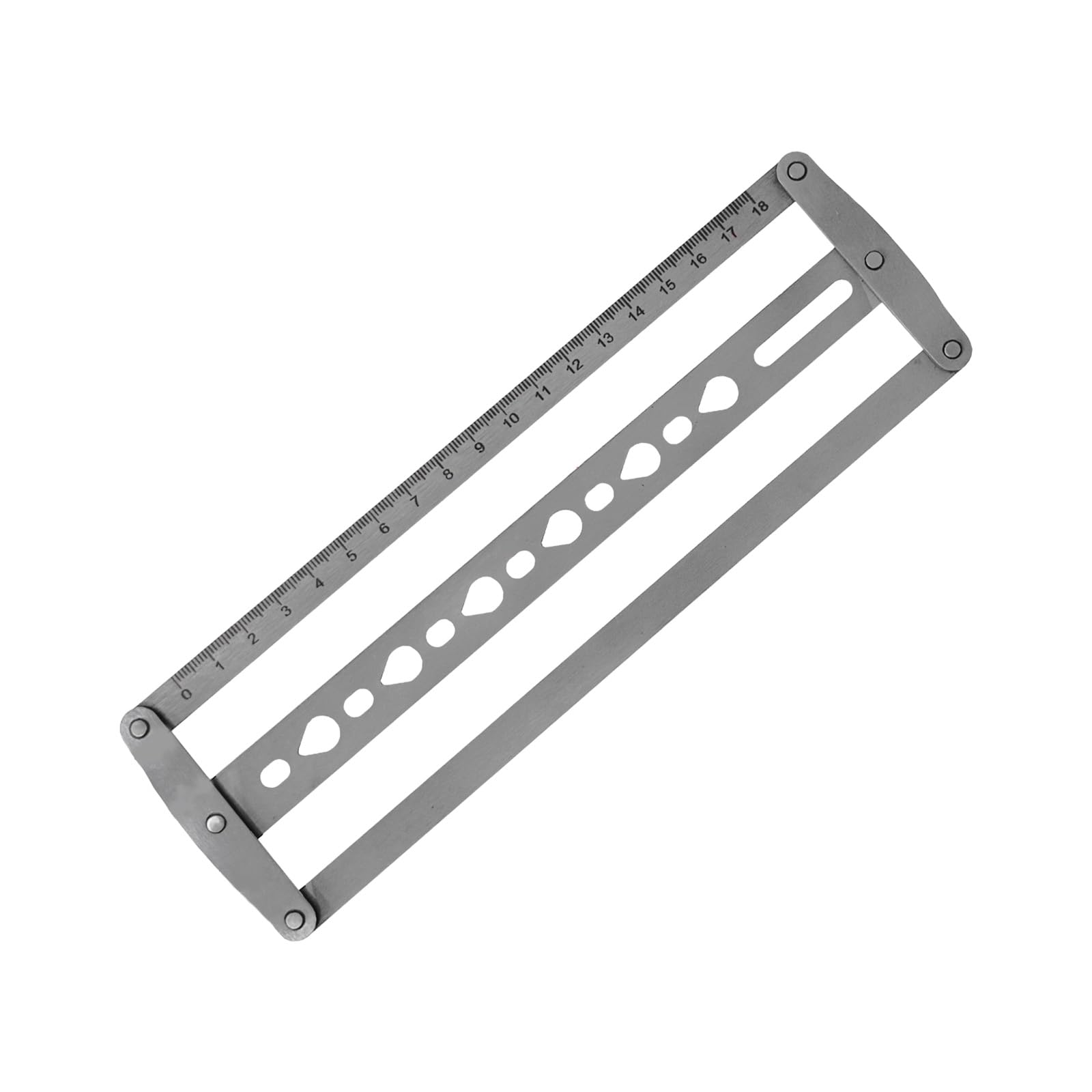 Zuoeay A Steel Belt Center Tool For Precise 18 48Mm Leather Hole Lignment In Crafting Projects Center For Belts Straps