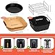 FHzytg Heißluftfritteuse Zubehör für Philips Essential 4,1L HD9252/HD9200/HD9255, Airfryer Zubehör für Russell Hobbs 4L(27160-56)/Aigostar 3,5L/Tefal 4,2L(EY401D EY5058), Air Fryer Accessories