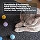 Miauff® Filzbälle für Katzen - 6er Set aus 100% Wolle - Handgemachtes, nachhaltiges Kitten Spielzeug, Katzenspielzeug/Spielbälle aus Filz (rosa)