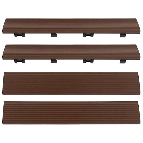 Miniatura 2 de 16 pies x 1 pie Quick Deck Azulejo de cubierta de cubierta recta en gris plateado argentino (4 piezascaja)