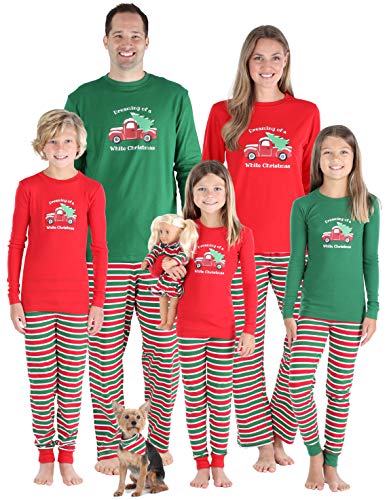 SleepytimePJs Matching Family Christmas Pajamas Red Green Striped PJ Sets - //coolthings.us