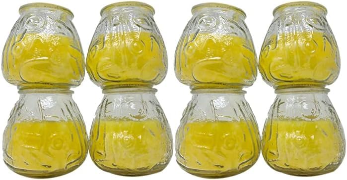 Effective Mosquito Repellent | Insects Repellent for Indoor |Citronella Insect Repellent for Outdoor | Insects Wipeout Kit | Lemon Scented (Citronella Jar Candles - Pack of 8)