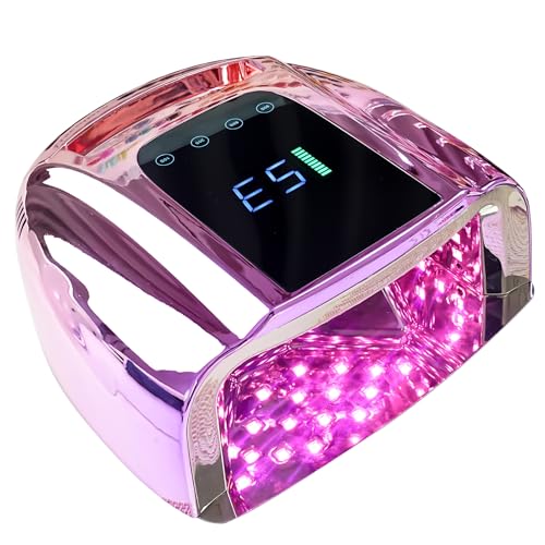 YINGJEE UV Lamps for Gel Nails, 96W Rechargeable Nail Lamp UV LED...