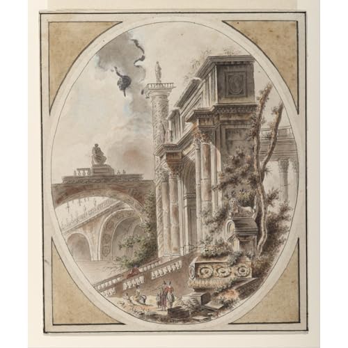 Impression sur toile Capriccio de ruines pour sublimer la décoration de votre bureau