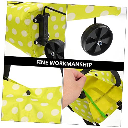 Zerodeko Einkaufswagen zusammenfalten tragbare Einkaufstasche Lebensmittelgeschäft Faltbare Einkaufstüten wagen karren faltbar Trolley für Supermarkt wiederverwendbare Einkaufstüte Haushalt – Bild 6