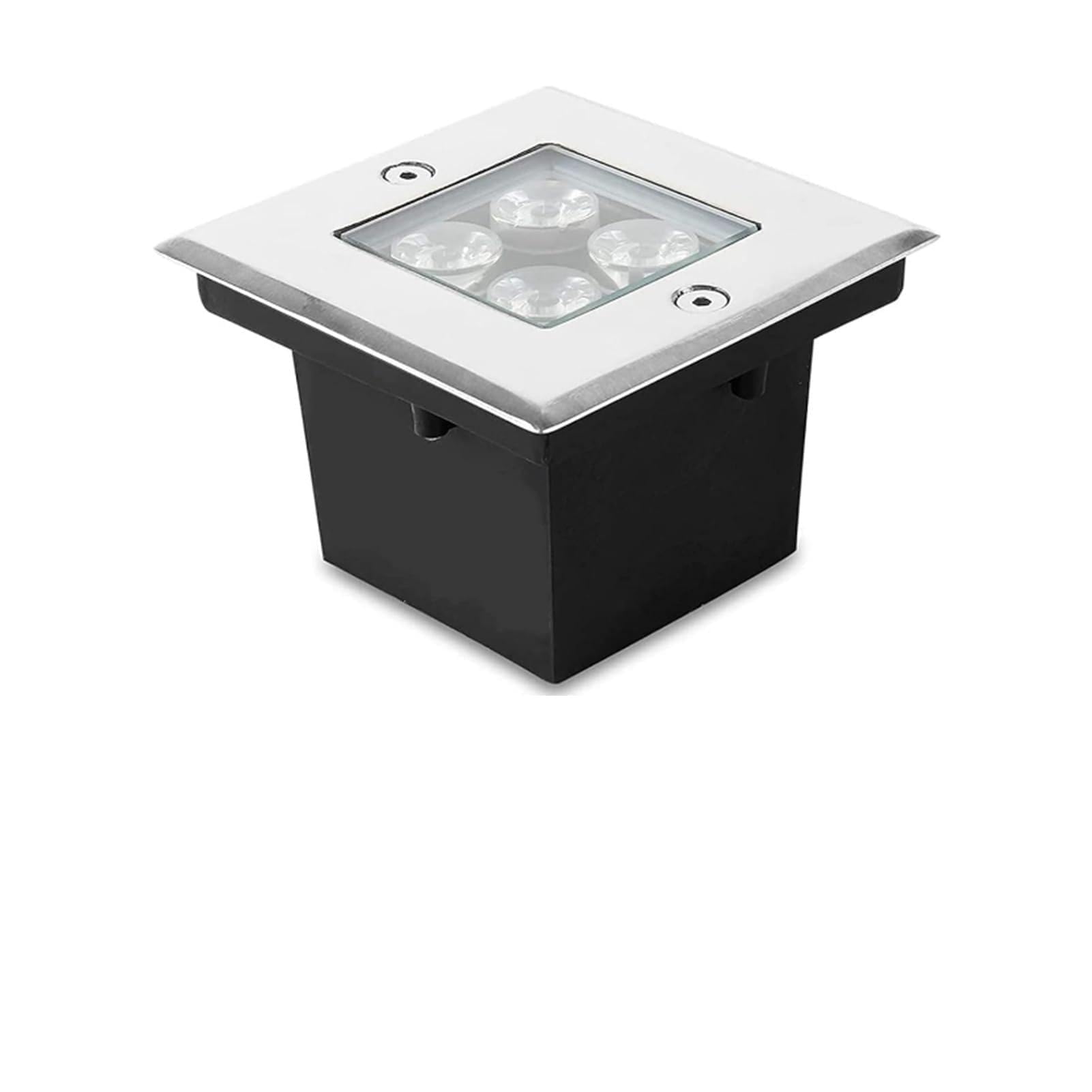 tyfuture Square In-ground Lights LED Recessed Underground Light AC85-265V IP66 Waterproof Buried Lights for Walkover Drive Pathways Landscape Light(Red,12W)