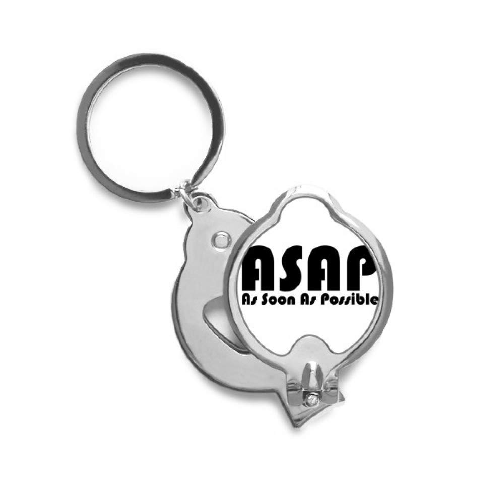 Coupe-ongles trimmer DIYthinker manucure précise avec citation ASAP en métal - 4