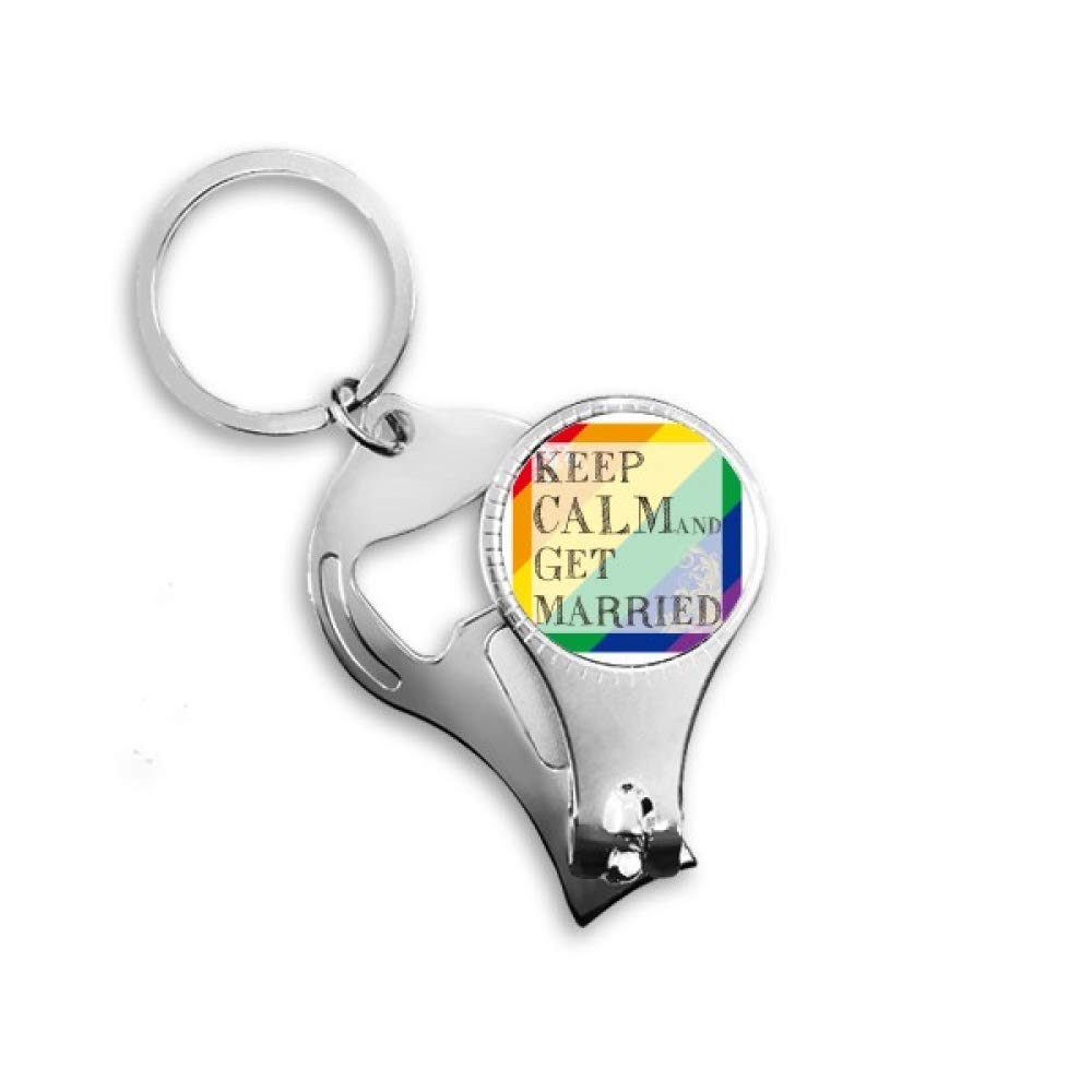 Porte-clés LGBT décapsuleur coupe-ongles drapeau arc-en-ciel pour vos soirées et festivals