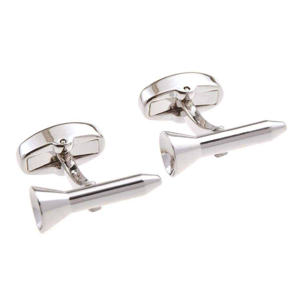 MRCUFFGolf Tee Golfer Pair Cufflinks in a Presentation Gift Box & Polishing Cloth