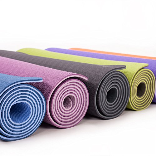 Tapete de Yoga TPE, Colchonete de Yoga 100% reciclável, confortável, antiderrapante, indicado para p