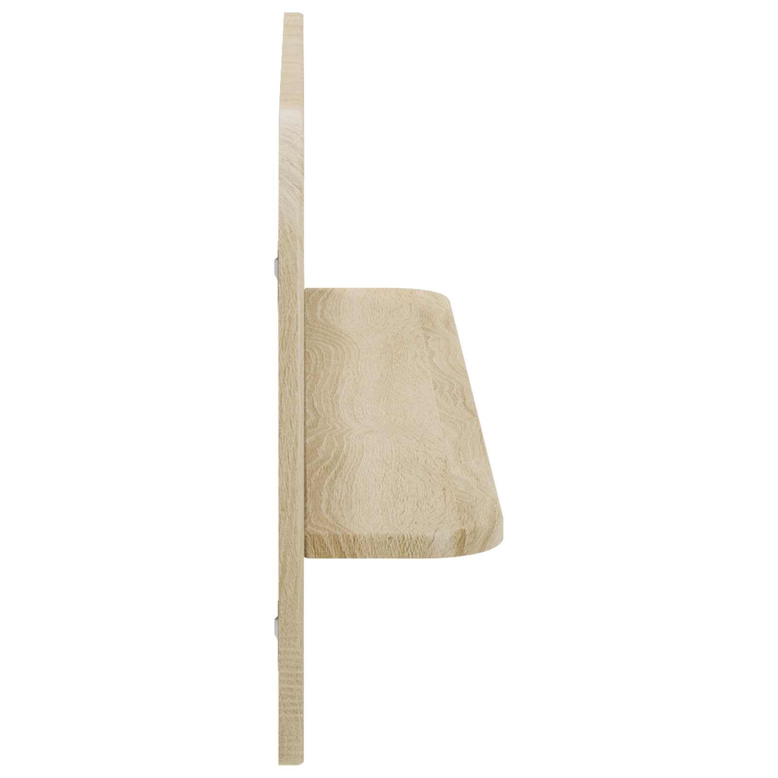 Hothingwell - Estantería de pared (2 piezas, roble Sonoma, 80,5 x 13,5 x