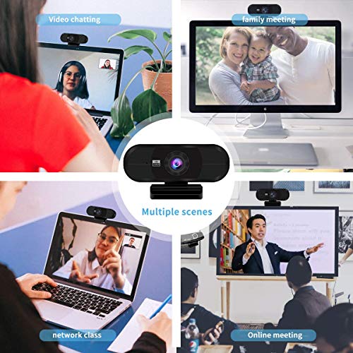 HuaLights Webcam Full HD 1080P / 1536P - Videocamera per Computer Widescreen Streaming, Compatibile con Windows, Mac e Android (Medium)