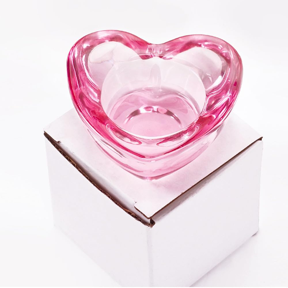 Nail Dampen Dish Cup for Nail Art, Crystal Glass Nail Monomer Dish Holder for Nail Acrylic Liquid & Powder