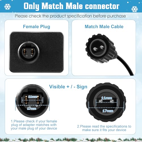 Image of 2PCS 24V 12W LED Power Supply, Class 2 Power Supply LED Transformer Replacement for Christmas String Lights, Waterproof IP44 US Plug Adapter