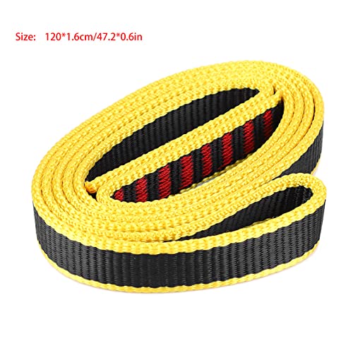 16mm Flat Webbing Climbing Sling | 22KN Strength Nylon Runner for Mountaineering/Rock Climbing/Rescue | Lightweight & Robust Security Strap3