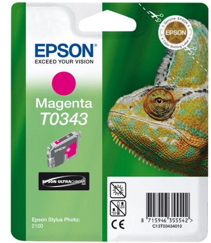 Preisvergleich Produktbild Epson T0343 Tintenpatrone Chamäleon, Singlepack magenta