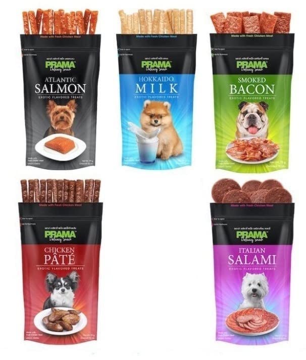 PRAMA Assorted Classic Flavours Dog Snack Combo (Pack of 5) (B09RPRVRJ7) Amazon Price History, Amazon Price Tracker