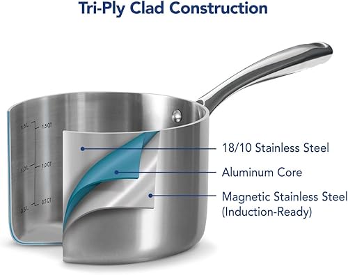 Miniatura 6 de Tramontina Juego de cacerolas revestidas de tres capas, 4 piezas