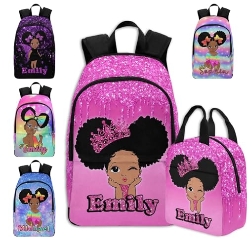 Custom Casual Unisex Bags Backpack Personalized Little Girl With Sunflowers On Leopard Background Waterproof Mummy Backpack Multi05