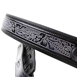 Walker & Williams Gb-102 Noir Bracelet cuir rembourré Motif Live Chêne classique - Les Beatles, Paul McCartney, John Lennon, RIngo Starr, George Harrison Walker & Williams Gb-102 Noir Bracelet cuir rembourré Motif Live Chêne classique – Image 3